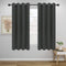 Easy-Going Blackout Curtains for Bedroom, Solid Thermal Insulated Grommet and Noise Reduction Window Drapes, Room Darkening Curtains for Living Room, 2 Panels(52x46 in,Dark Gray)