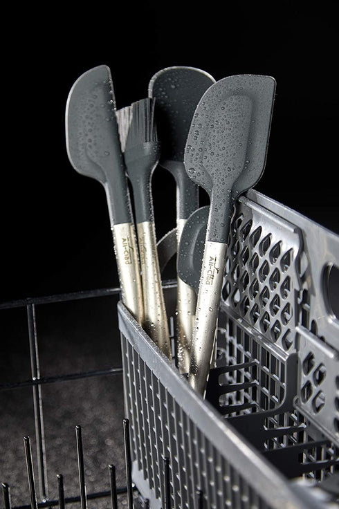 All Clad Silicone Tools Pastry Brush, Stainless Steel and Black
