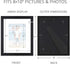 Icona Bay 8x10 Picture Frames w/ Mat for 5x7 (Black, 6 Pack), Sturdy Wood Composite Photo Frames, Sleek Design, Table Top or Wall Mount, Exclusives Collection