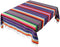 OurWarm Mexican Serape Tablecloth Fringe Cotton Mexican Blanket, Handwoven Fiesta Tablecloth for Mexican Party Cinco de Mayo Decorations, 84 x 59 Inch