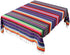 OurWarm Mexican Serape Tablecloth Fringe Cotton Mexican Blanket, Handwoven Fiesta Tablecloth for Mexican Party Cinco de Mayo Decorations, 84 x 59 Inch