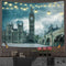 London Wall Decor,Tapestry for Bathroom Room Decor Wall Hanging for Bedroom Wall Art for Living,Big Ben and Westminster Bridge A Cold Snowy Winter Day London United Kingd,/(59"X39")