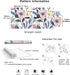 HaokHome 93019 Floral Peel and Stick Wallpaper Removable Pink/Blue/Yellow Vinyl Self Adhesive Shelf Liner 17.7in x 9.8ft