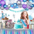Golray Frozen Birthday Party Supplies Girls Princess Elsa Birthday Party Decorations 61 Balloons, Banner, Tassel, Sash, Pin, Cake Topper, Tattoo, Crown Wand, Girls Birthday Decor 2nd 3rd 4th 5th