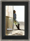 Malden International Designs Classic Black Metal With Silver Beads 2-Tone Picture Frame, 4x6, Black