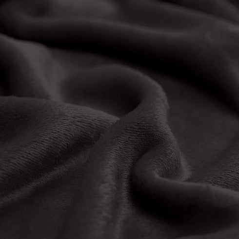 Kingole Flannel Fleece Microfiber Throw Blanket, Luxury Black Twin Size Light Weight Cozy Couch Bed Super Soft and Warm Plush Solid Color 250GSM (66 x 90 inches)