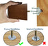 Wood Furniture Legs 3 inch Sofa Legs Pack of 4 Square Couch Legs Brown Mid-Century Modern Replacement Legs for Armchair Recliner Coffee Table Dresser