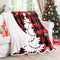 Christmas Blanket, Checkered Sherpa Blanket Thick Warm Plush Throw Blanket Fuzzy Buffalo Plaid Flannel Fleece Blanket for Bed/Couch/Sofa, 50x60 in