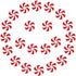 SOIMISS Christmas Candies Decor Lollipop Christmas Tree Hanging Ornaments Peppermint Decorations Acrylic Candy Cane DIY Pendants ? 50pcs ?