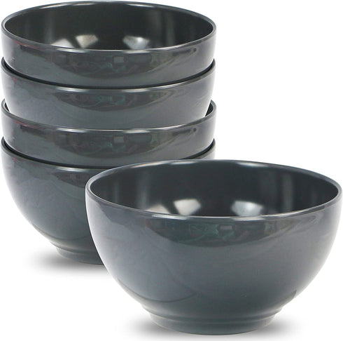Reston Lloyd 6pc Melamine Set Soup/Cereal Bowl, Gray