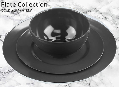 Reston Lloyd 6pc Melamine Set Soup/Cereal Bowl, Gray