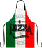 EZYES Pizza Apron, Cat & Pizza Kitchen Aprons with Pocket & Adjustable Neck for Chef Cooking Gardening Home Adult Size