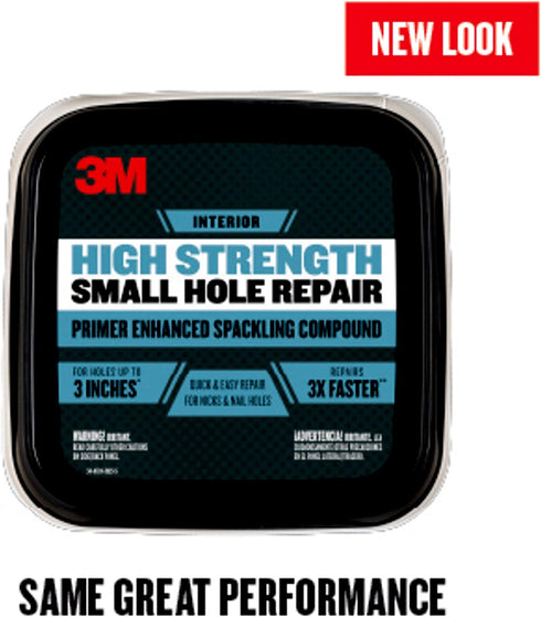 3M High Strength Small Hole Repair, Primer Enhanced Spackling Compound, 32 oz.