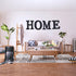 13.7" Metal Letters for Wall Decor, Corrugated Black Large 3D Letters, Decorative Farmhouse Hanging Alphabet Signs for Home Bedroom Office Wedding Party (H)