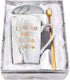 I Love You More The End I Win Mug - Valentine's Day Anniversary Mug for Him - Funny Coffee Mug for Boyfriend - Birthday Coffee Mug for Men Husband Boyfriend - Marble Mug 14 Oz with Box