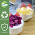 9oz Disposable Plastic Cups with Dome Lids (No Hole),50 pack Dessert Cups for Plastic Fruit, Ice Cream Cake and Mini Snack Bowls€¦