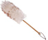 DSV Standard Lambswool Duster with Bamboo Handle, 24 Wool Duster with Leather Hang Strap for Storage, Perfect for Cleaning Ceiling Fans, Window Blinds, Computer Screens & Keyboards, Bookshelves