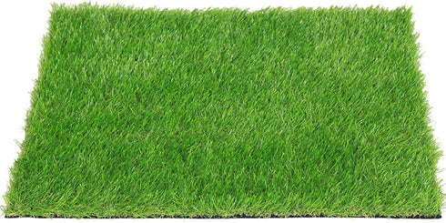 QYH Artificial Grass Doormat Indoor Outdoor Green Lawn Rug Pet Turf for Dogs Pee Pad Synthetic Grass Door Mat Fake Grass for Entrance Way (16" x 24")