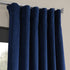 HPD Half Price Drapes VPCH-P Signature Blackout Velvet Curtain (1 Panel), 50 X 120, Union Blue