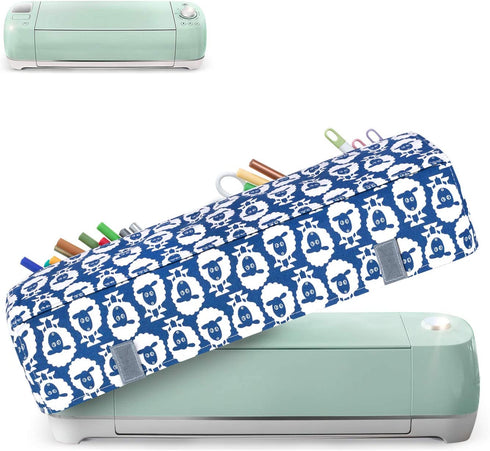 Luxja Dust Cover Compatible with Cricut Explore Air and Explore Air 2, Cover with Back Pockets, Sheep