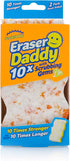 Scrub Daddy Eraser Sponge - 10x More Durable Than Traditional Erasers with Scrubbing Gems - Removes Dirt, Scuffs & Stains - Water Activated Sponge Eraser (2 Pack)