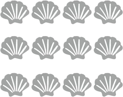 TOPBATHY 24PCS Bathtub Sticker Skid Proof Sea Shell Shaped Bathtub Decal Bathing Shower Safety Floor Sticker Bathroom Slip Solutions
