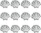 TOPBATHY 24PCS Bathtub Sticker Skid Proof Sea Shell Shaped Bathtub Decal Bathing Shower Safety Floor Sticker Bathroom Slip Solutions