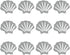 TOPBATHY 24PCS Bathtub Sticker Skid Proof Sea Shell Shaped Bathtub Decal Bathing Shower Safety Floor Sticker Bathroom Slip Solutions
