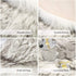Carvapet Fluffy Shaggy Soft Faux Sheepskin Fur Area Rugs Floor Mat Chair Sofa Cover Beside Carpet for Bedroom Living Room 2x3 ft Rectangle, White with Black Tips