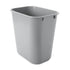 Rubbermaid 2955 GRA 13-5/8 qt Capacity, 11-3/8" Length x 8-1/4" Width x 12-1/8" Height, Gray Color, Linear Low-Density Polyethylene Deskside Small Wastebasket