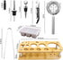 Bartender Kit with Stand,Cocktail Shaker Set Stainless Steel Bar Tool Set for Drink Mixing with Mixing Spoon Measuring Jigger, Liquor Pour Awesome Drink
