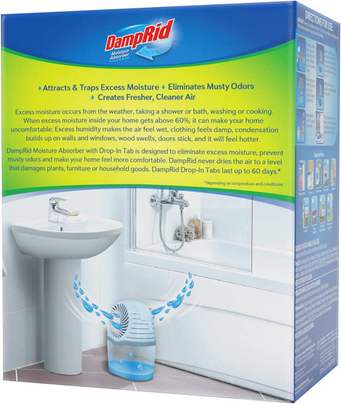 DampRid Fresh Scent Drop-In Tab Moisture Absorber Starter Kit
