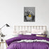 NIALLIAZ Cow Sunflower Canvas Wall Art Funny Animal And Bathing In The Bathtub Decor Black White Pictures Giclee Print Modern Artwork Paintings For Living Room Bedroom Bathroom, 12 X 16 inch