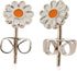 Pura Vida Silver Daisy Stud Earrings - .925 Sterling Silver Earring