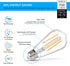 Vintage LED Edison Bulb, 6W, Equivalent 60W, Soft White 2700k, Non-Dimmable Led Filament Light Bulb, E26 Base, High CRI 95+ Eye Protection Led Bulb, Clear Glass for Home Bathroom Kitchen, Pack of 5