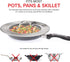 Stainless Steel Universal Lid for Pots, Pans and Skillets - Fits 7 In to 12 In Pots and Pans - Replacement Frying Pan Cover and Cast Iron Skillet Lid