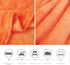 uxcell Flannel Fleece Blanket Soft Lightweight Plush Microfiber Bed or Couch Blanket, Orange Twin