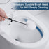 Gricol Toilet Brush and Holder, 304 Stainless Steel Freestanding Long Handle 2 Toilet Brush Head Toilet Bowl for Bathroom