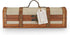 Twine Vintage Trunk Bottle Gift Wine Box with Lid and Handle Wood, Faux Leather, Brass Accents, Cloth, 1