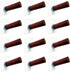 Self Adhesive Hat Hooks for Wall 12 Pieces Solid Wood, Cowboy Hat Hangers for Wall Hat Hook Natural Hat Pegs Hat Hanger for Wall Entryway,Bathroom,Door,Stair-Side,Wardrobe,Closet (Red Beech-12P)