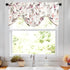 VOGOL Decorative Tie Up Curtains for Nursery Girls Room, Pink Birds and Floral Print Small Window Curtain Valance Top Pocket Tie Up Shades 18 Inch Long, One Panel