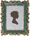 Sunlit Vintage Picture Frame 5x7 Inch, Luxury Antique Photo Frames with Glass Front, Photo Display, Tabletop Wall Hanging, Gift Ideas, Dark Green and Bronze Gold