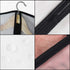 homeminda Suit Garment Bags 8packs 40in Clear Hanging Lightweight Breathable Dust Cover with Balls and Study Full Zipper for Storage Clothes and Travel