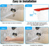 Tiga 2 Pieces Bathtub Shower Splash Guard, Bathroom Bath Tub Splash Guards with 3M Super Viscose, Perfectly Matched to Shower Curtain Weights