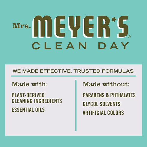 Mrs. Meyer's Multi-Surface Cleaner Spray, Everyday Cleaning Solution for Countertops, Floors, Walls and More, Basil, 16 fl oz - Pack of 3 Spray Bottles