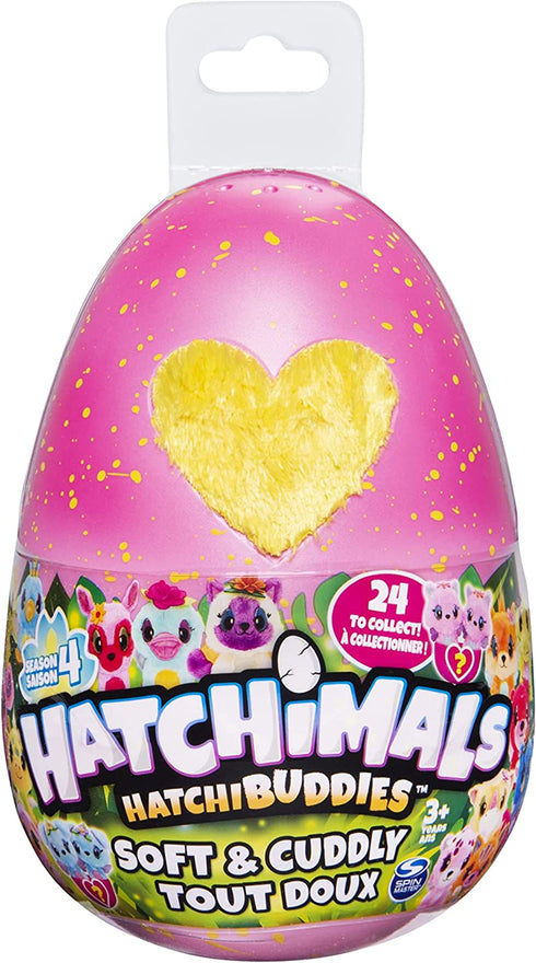 Hatchimals HatchiBuddies, 6” Tall Plush with Egg (Styles May Vary)