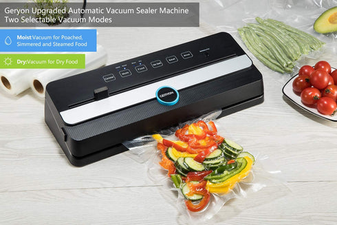 GERYON Vacuum Sealer Bags, 120 count 8"x12" Pre-Cut Food Sealer Bags Fit for Geryon and other Vacuum Sealer Machine