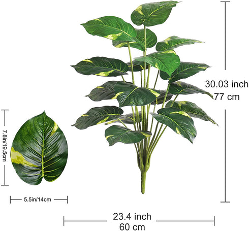 Artificial Trees for Outdoors, 30'' Artificial Green Plants Fake Tree UV Resistant Faux Plants for Indoor Outdoor Home Office Garden Decor