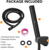 BESy 2 In 1 Function Handheld Shower Head Set High Pressure 7 Inch Shower Head High Flow Hand Shower Wand with 59 Inch Hose, Bracket, Matte Black Finish
