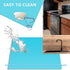 ANFU Stove Cover, Stove Covers for GAS Burners, Stove Top Cover Protector for Glass Electric Stove Washer Dryer, Waterproof Heat Resistant Silicone Baking Mat (27.6*19.7*0.04inch, Blue)